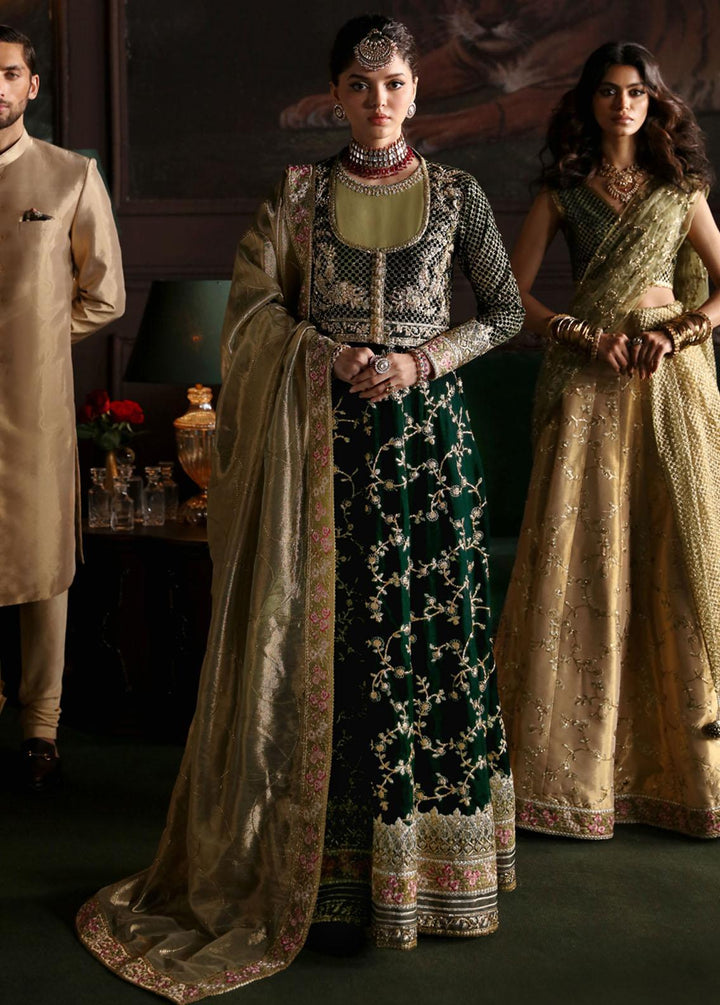 Niloufer By Mushq Embroidered Velvet Suits Unstitched 3 Piece MQ23N MV23-07 Shahinaz - Luxury Collection