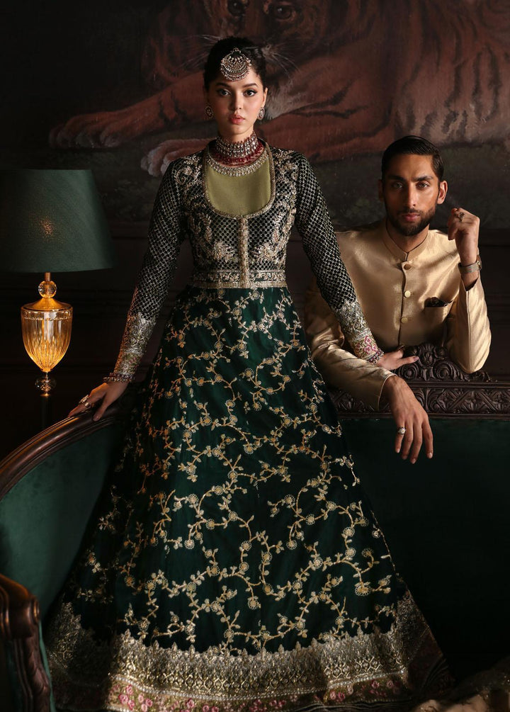 Niloufer By Mushq Embroidered Velvet Suits Unstitched 3 Piece MQ23N MV23-07 Shahinaz - Luxury Collection