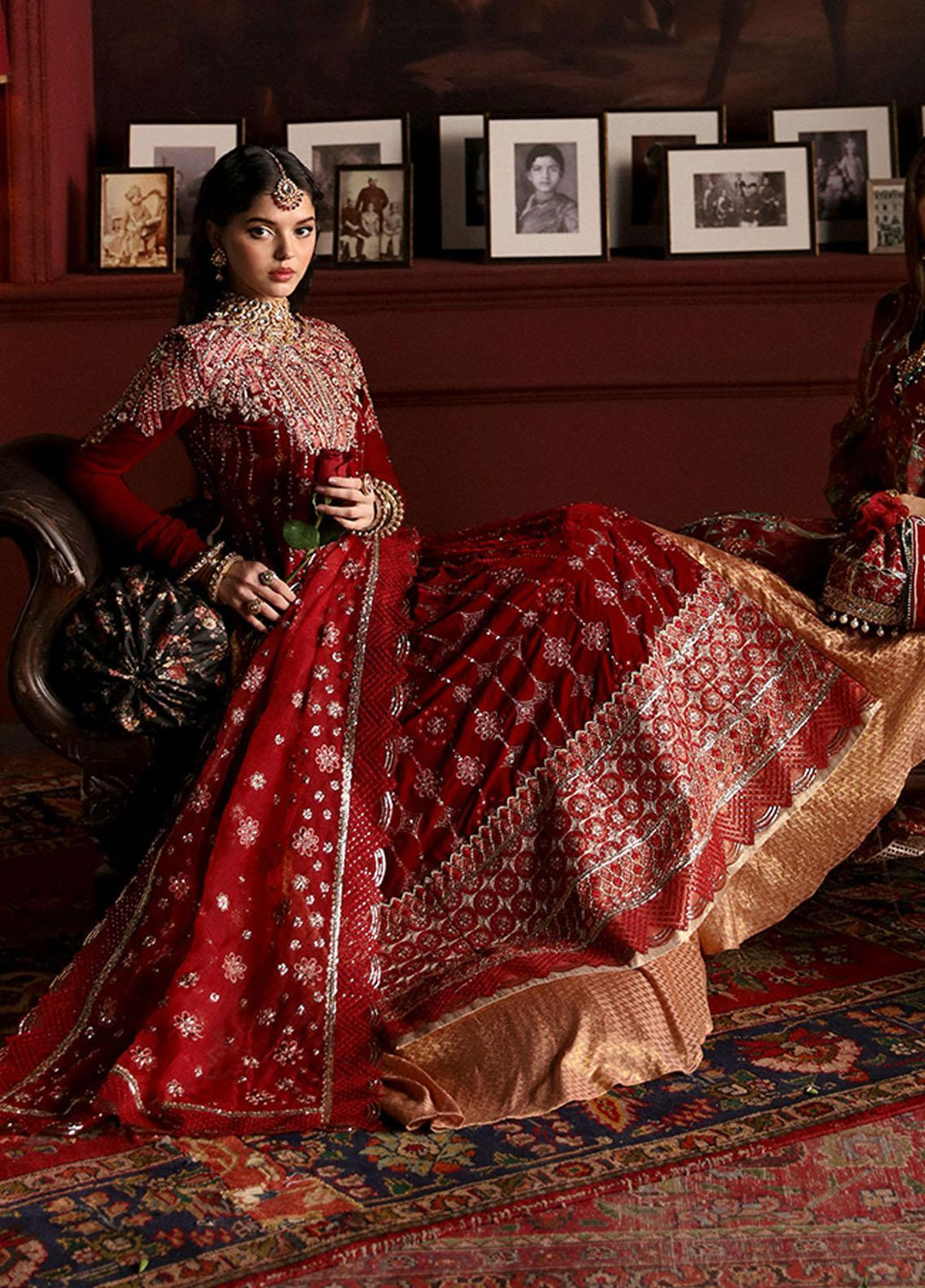 Niloufer By Mushq Embroidered Velvet Suits Unstitched 3 Piece MQ23N MV23-08 Farah - Luxury Collection