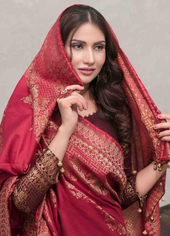 Nilufar By Riaz Arts Banarsi Lawn  Unstitched Saree RA22N RA-104 - Summer Collection