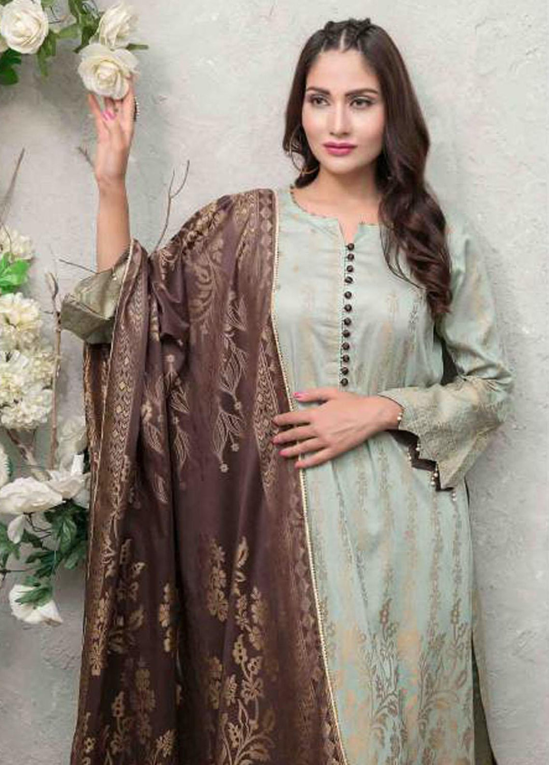 Nilufar By Riaz Arts Banarsi Lawn Suits Unstitched 3 Piece RA22N RA-108 - Summer Collection