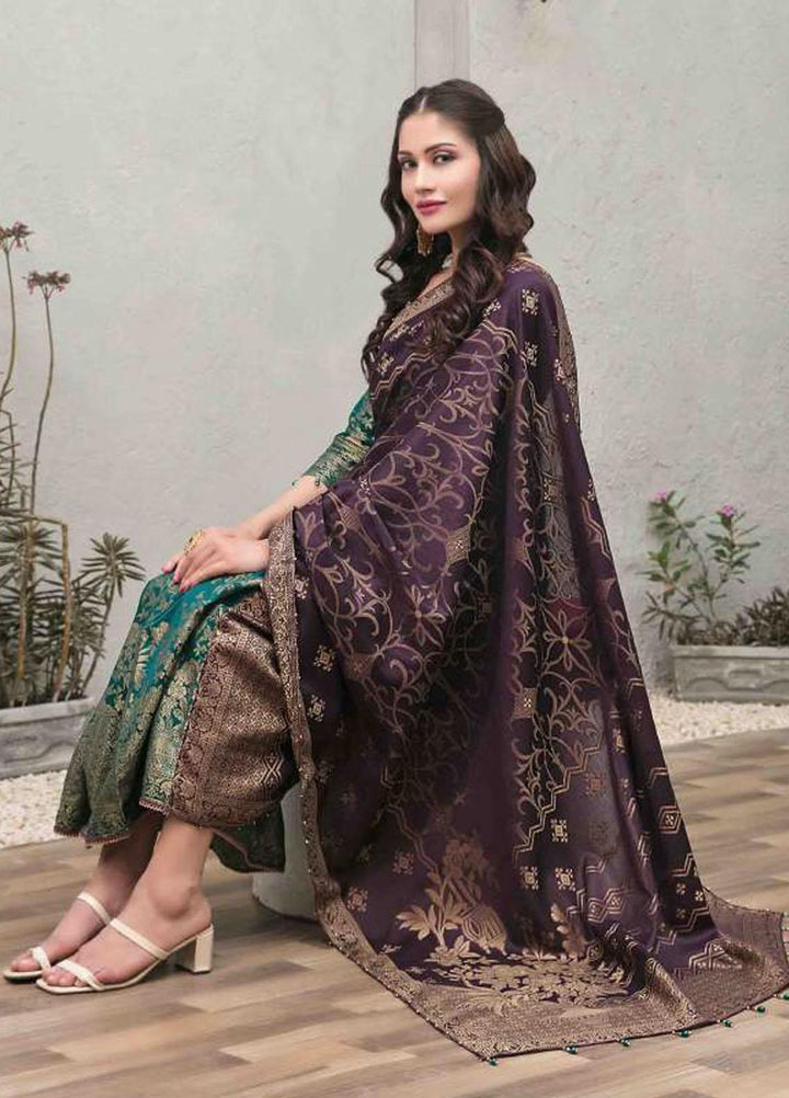 Nilufar By Riaz Arts Banarsi Lawn  Unstitched Saree RA22N RA-110 - Summer Collection