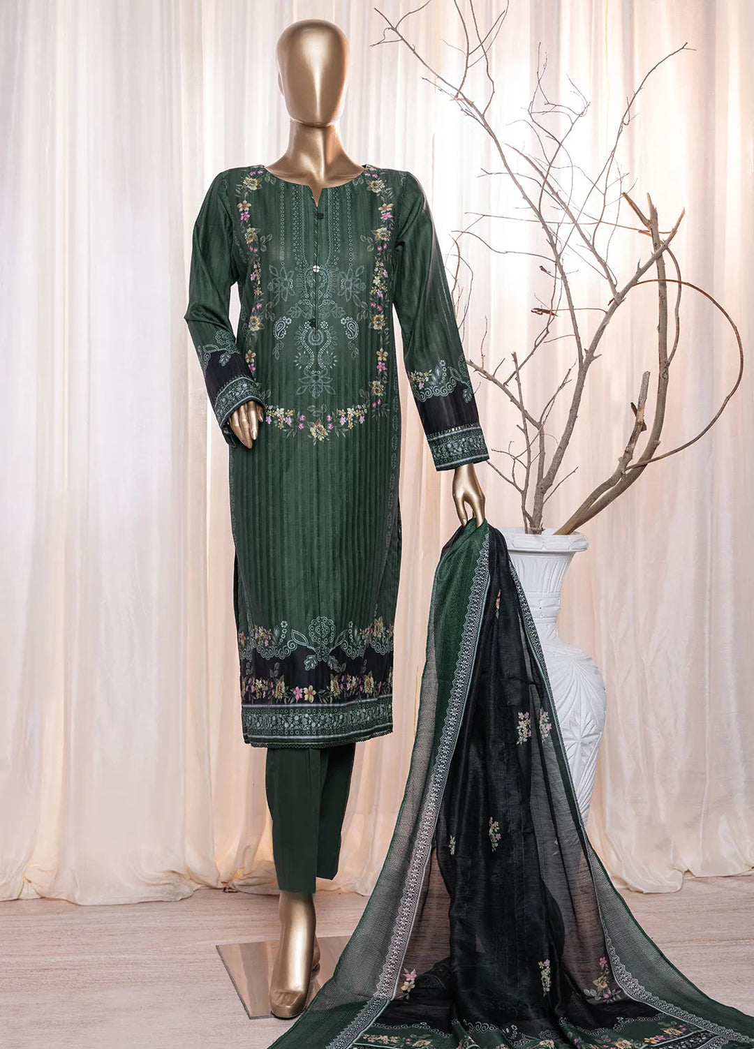 Ninokara by HZ Textile Printed Lawn Suit Unstitched 3 Piece HZ24NK NP-201 - Summer Collection