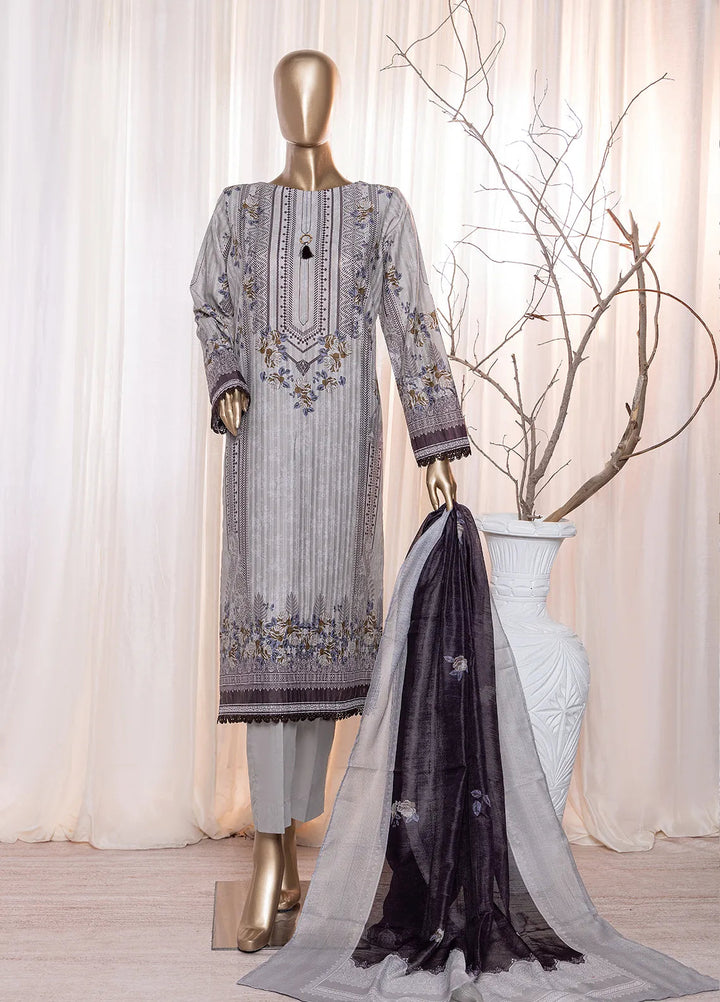 Ninokara by HZ Textile Printed Lawn Suit Unstitched 3 Piece HZ24NK NP-205 - Summer Collection