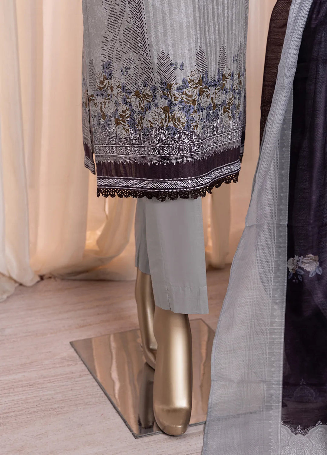 Ninokara by HZ Textile Printed Lawn Suit Unstitched 3 Piece HZ24NK NP-205 - Summer Collection