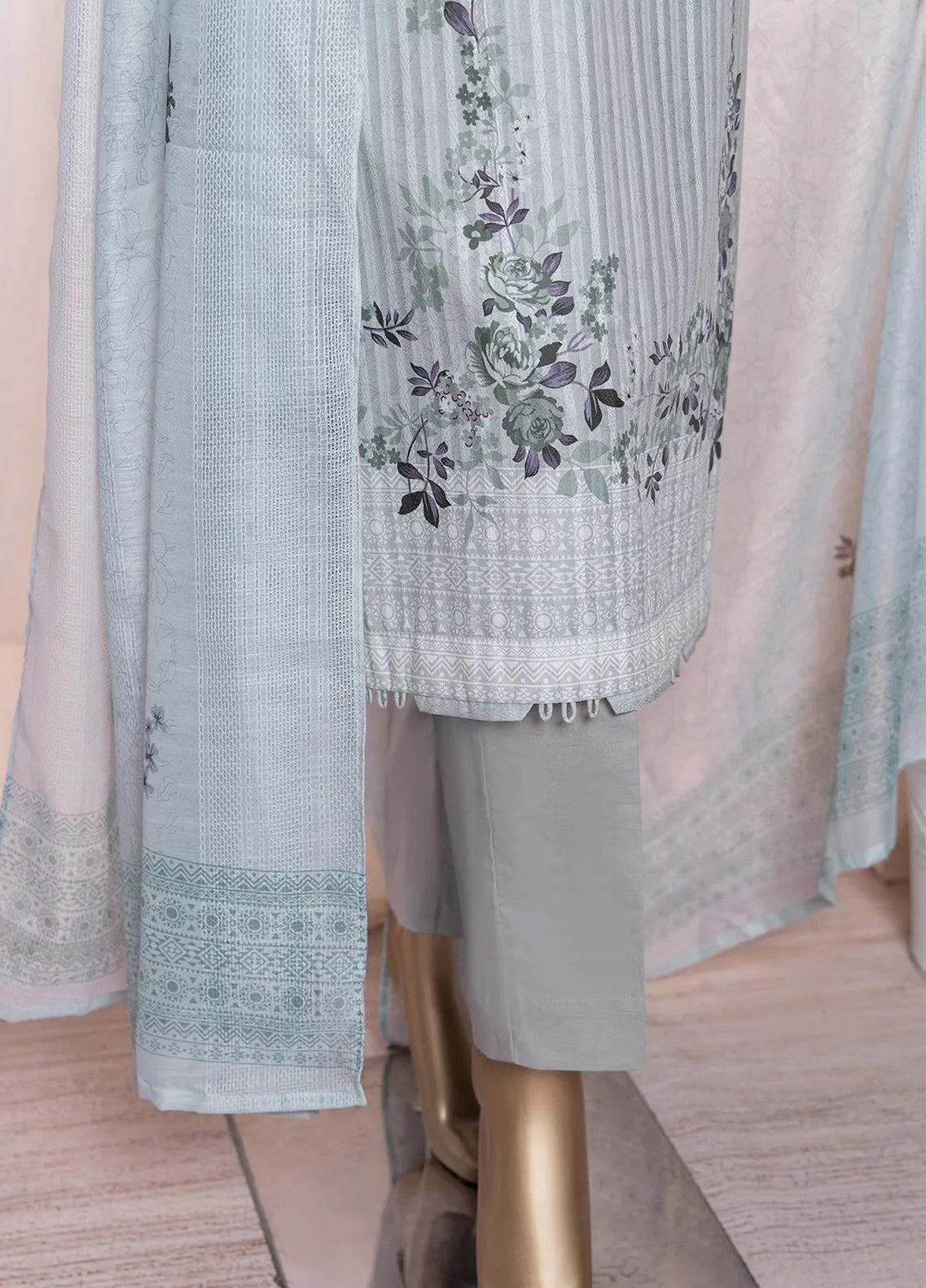 Ninokara by HZ Textile Printed Lawn Suit Unstitched 3 Piece HZ24NK NP-206 - Summer Collection