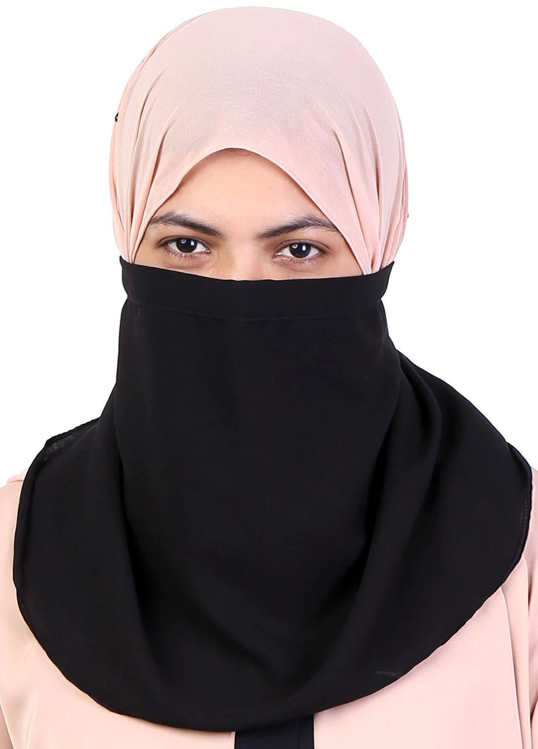Abaya pk  Chiffon  Niqab ABA22NQ D-SHAPED STICK-ON - Essential Niqabs