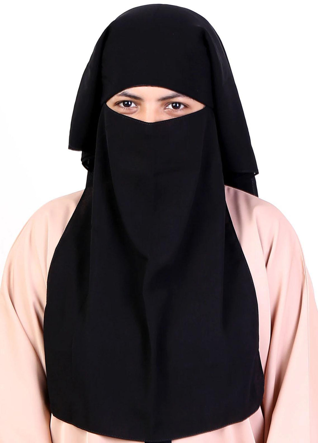 Abaya pk  Chiffon  Niqab ABA22NQ TWO LAYERED PLUS - Essential Niqabs