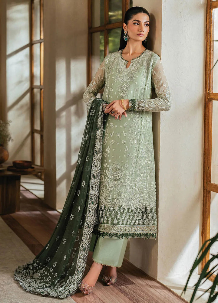 Niran by Xenia Embroidered Chiffon Suits Unstitched 3 Piece XE25N D-02 Verdura - Formals Collection