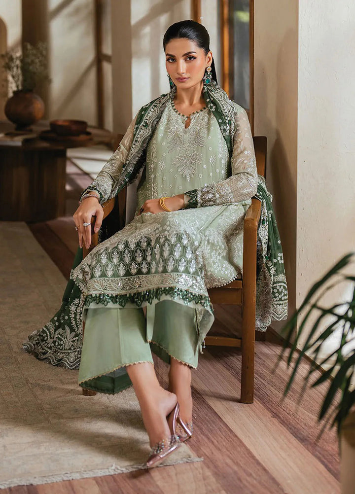 Niran by Xenia Embroidered Chiffon Suits Unstitched 3 Piece XE25N D-02 Verdura - Formals Collection