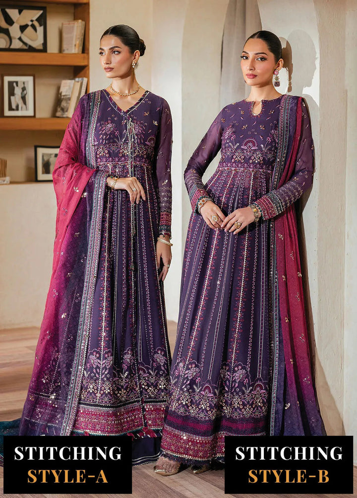 Niran by Xenia Embroidered Chiffon Suits Unstitched 3 Piece XE25N D-03 Sourati - Formals Collection