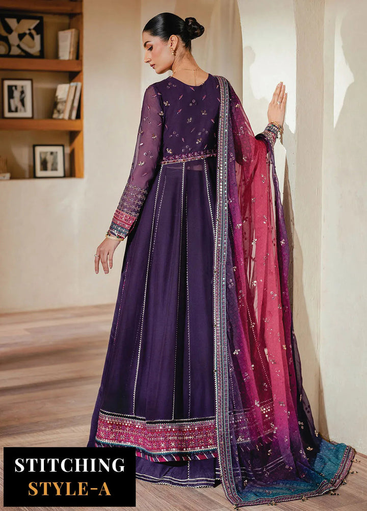 Niran by Xenia Embroidered Chiffon Suits Unstitched 3 Piece XE25N D-03 Sourati - Formals Collection