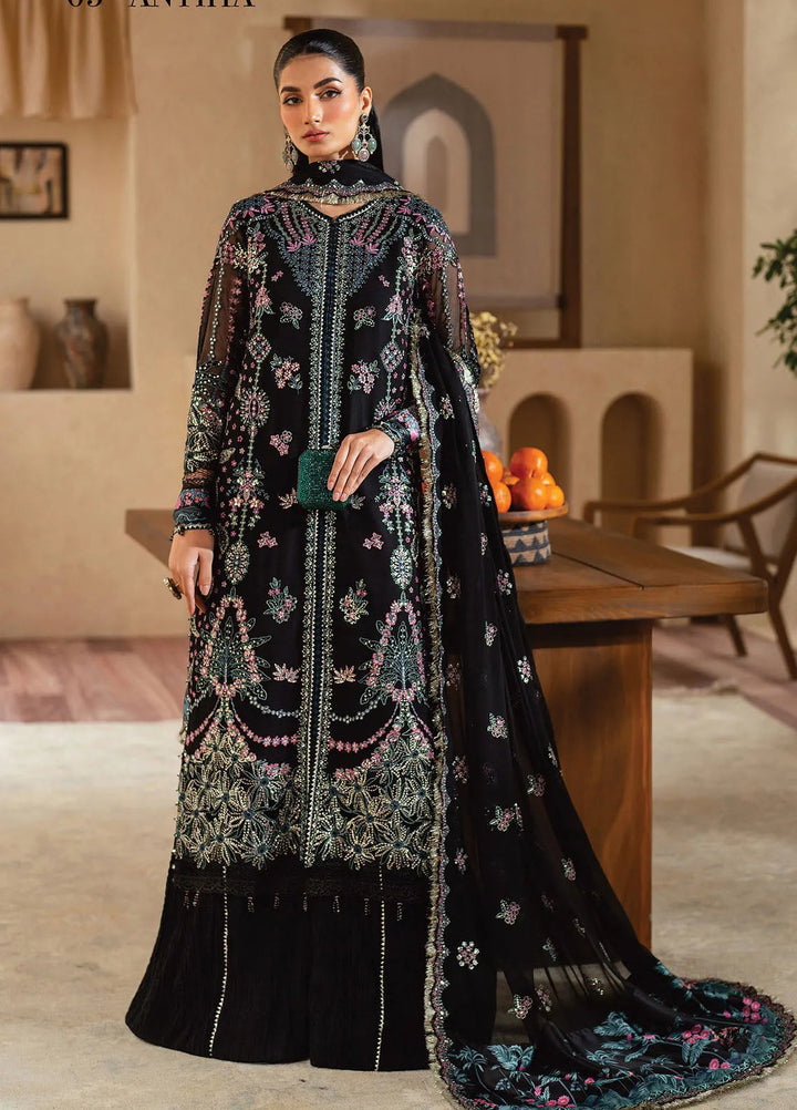 Niran by Xenia Embroidered Chiffon Suits Unstitched 3 Piece XE25N D-05 Antiha - Formals Collection