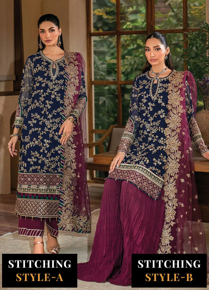 Niran by Xenia Embroidered Chiffon Suits Unstitched 3 Piece XE25N D-08 Seraphina - Formals Collection