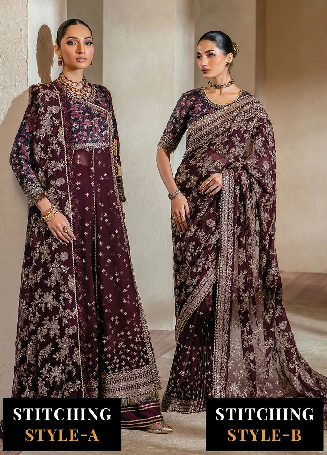 Niran by Xenia Embroidered Raw Silk Suits Unstitched 3 Piece XE25N D-07 Lune - Formals Collection