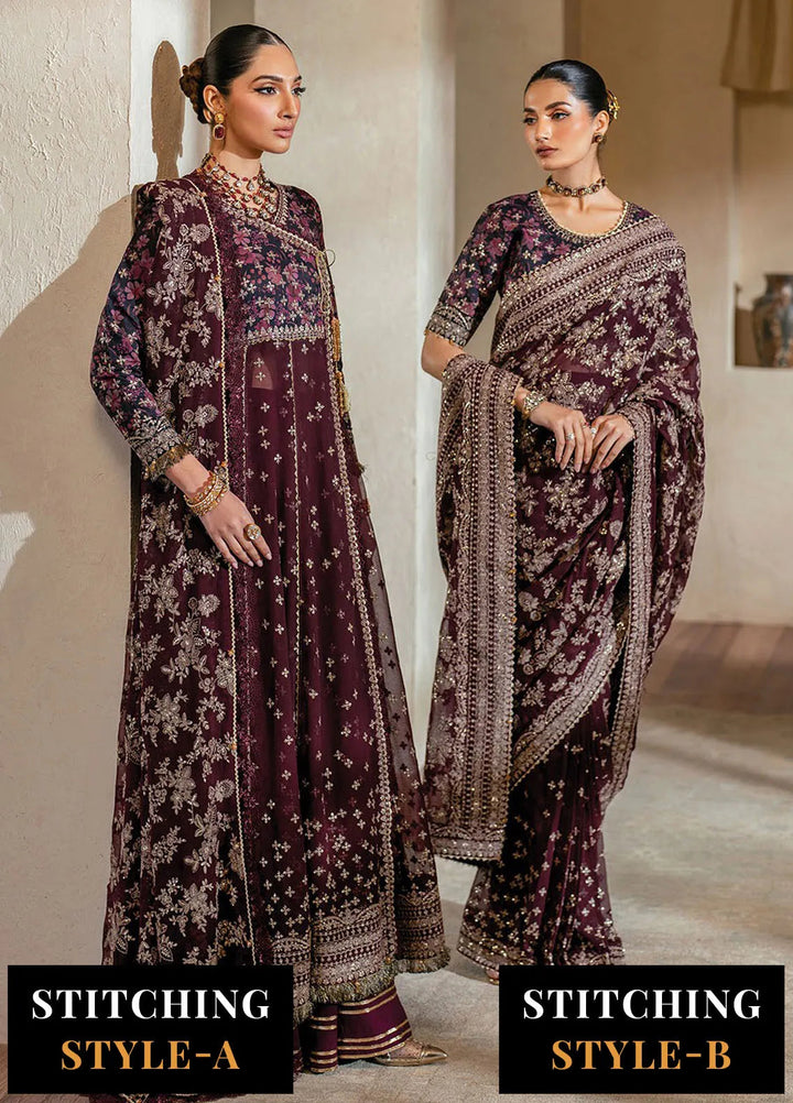 Niran by Xenia Embroidered Raw Silk Suits Unstitched 3 Piece XE25N D-07 Lune - Formals Collection