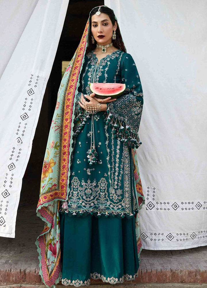 Nirmal by Hussain Rehar Embroidered Lawn Suits Unstitched 3 Piece HRR25NL Saher - Summer Collection