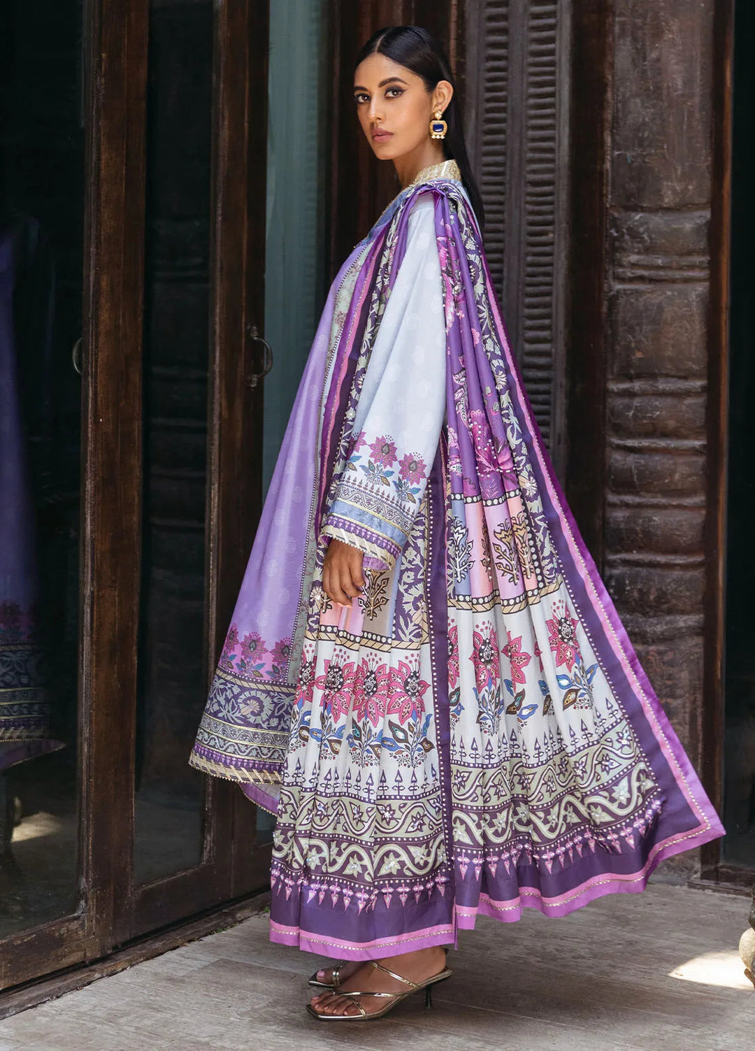 Nirvana By Mushq Embroidered Raw Silk Suit Unstitched 3 Piece MQ24N MPS-06 Viola - Fesrive Collection