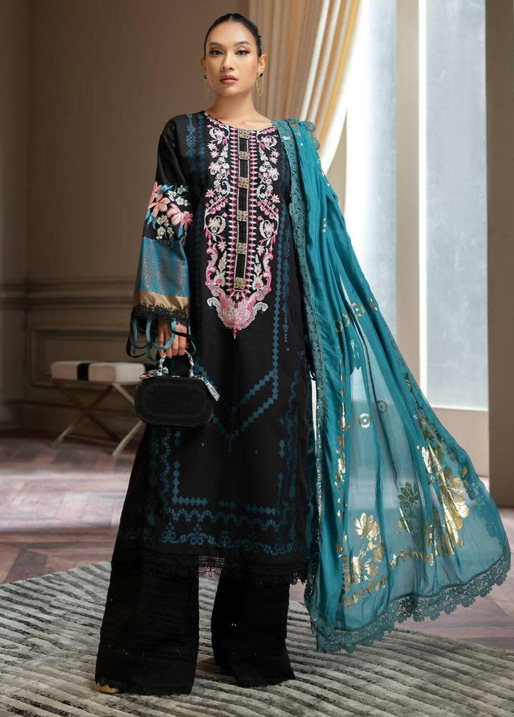 Nisa Hussain Embroidered Lawn Suits Unstitched 3 Piece NSH22SS LF-NHl 005 - Spring / Summer Collection