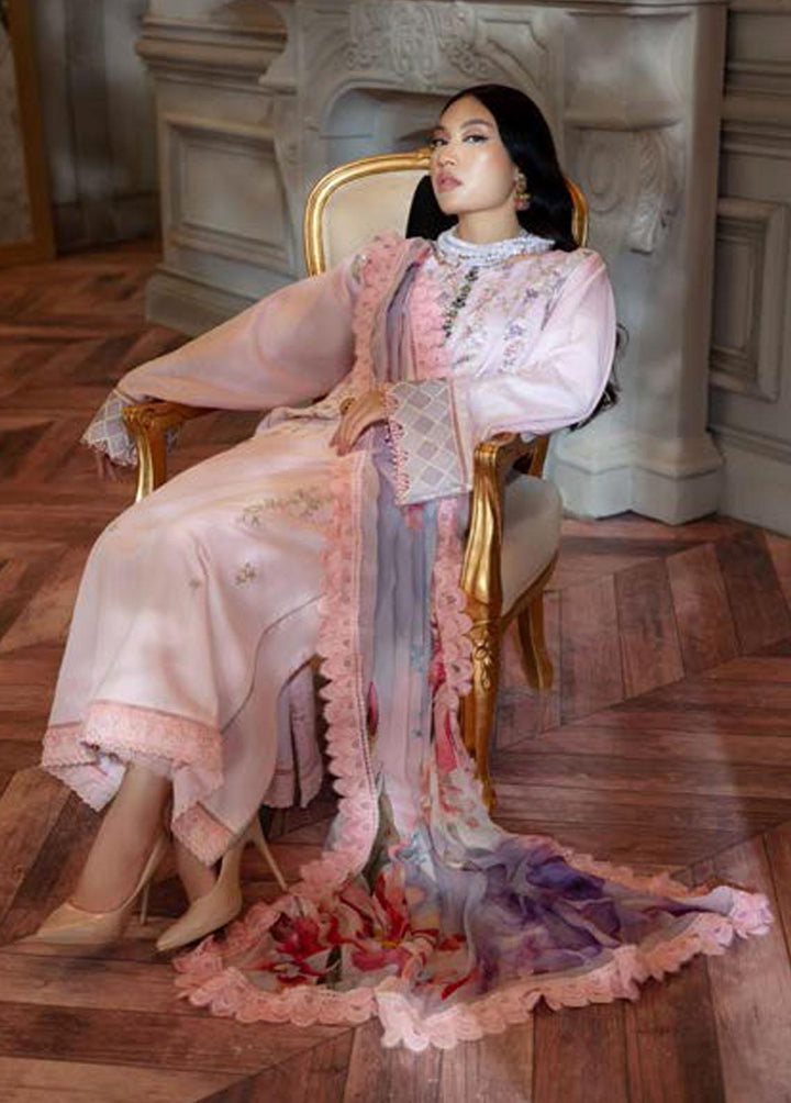 Nisa Hussain Embroidered Lawn Suits Unstitched 3 Piece NSH22SS LF-NHl 009 - Spring / Summer Collection