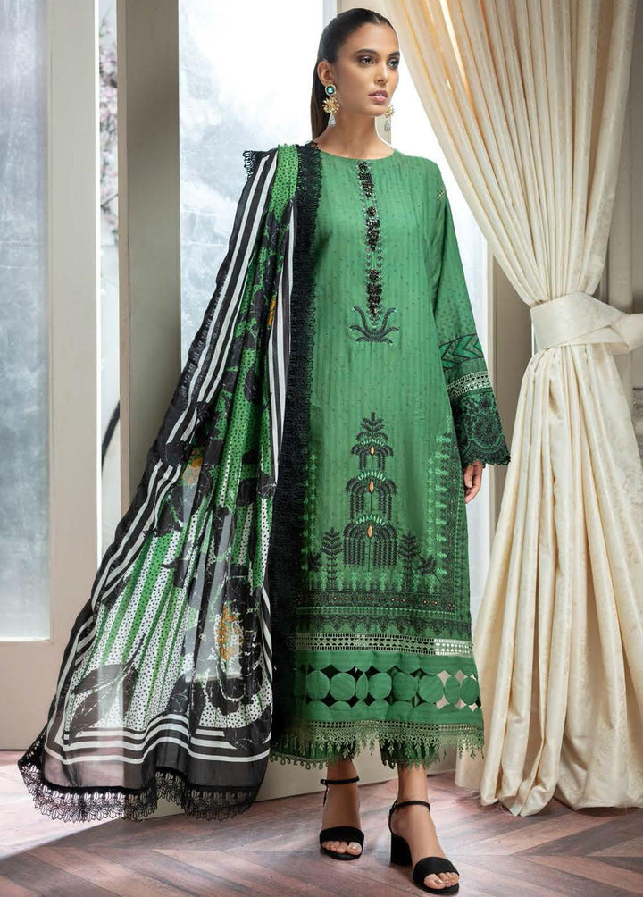 Nisa Hussain Embroidered Lawn Suits Unstitched 3 Piece NSH22SS LF-NHl 010 - Spring / Summer Collection