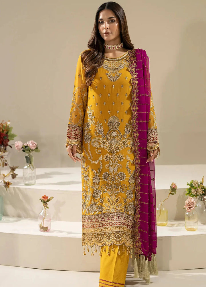 Nisha by Imrozia Premium Pret Embroidered Chiffon 3 Piece Suit M-86 Zohal