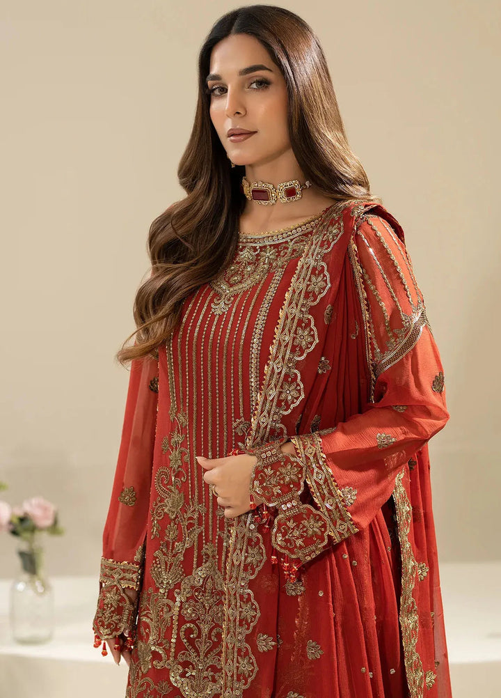 Nisha by Imrozia Premium Pret Embroidered Chiffon 3 Piece Suit M-90 Areesha