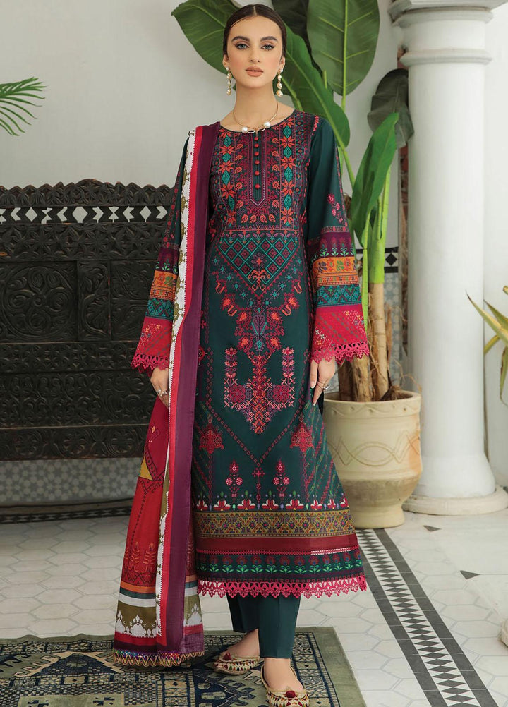 Nissa By RajBari Embroidered Lawn Suits Unstitched 3 Piece RB22DW 1A - Daily Wear Collection