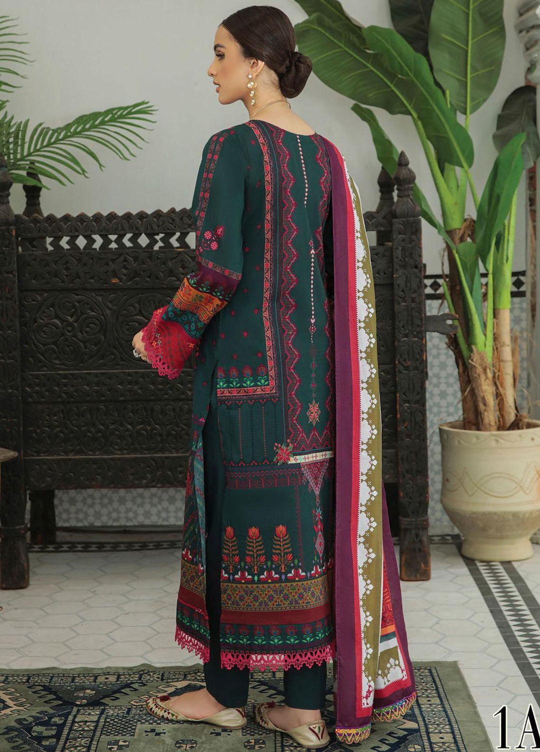 Nissa By RajBari Embroidered Lawn Suits Unstitched 3 Piece RB22DW 1A - Daily Wear Collection
