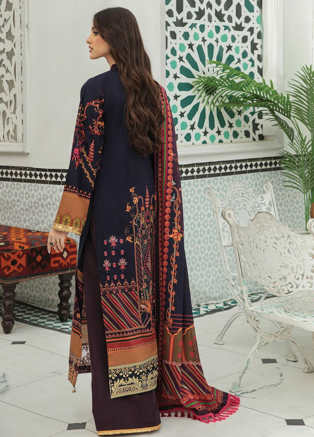 Nissa By RajBari Embroidered Lawn Suits Unstitched 3 Piece RB22DW 2A - Daily Wear Collection