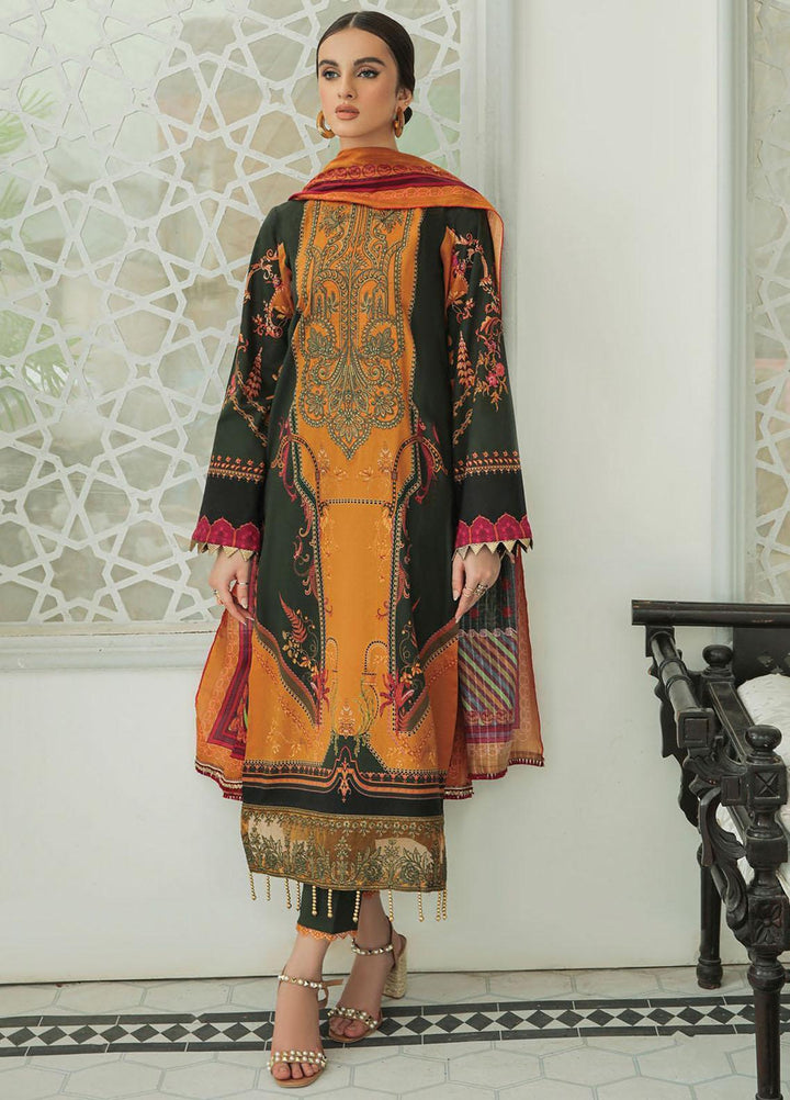 Nissa By RajBari Embroidered Lawn Suits Unstitched 3 Piece RB22DW 2B - Daily Wear Collection