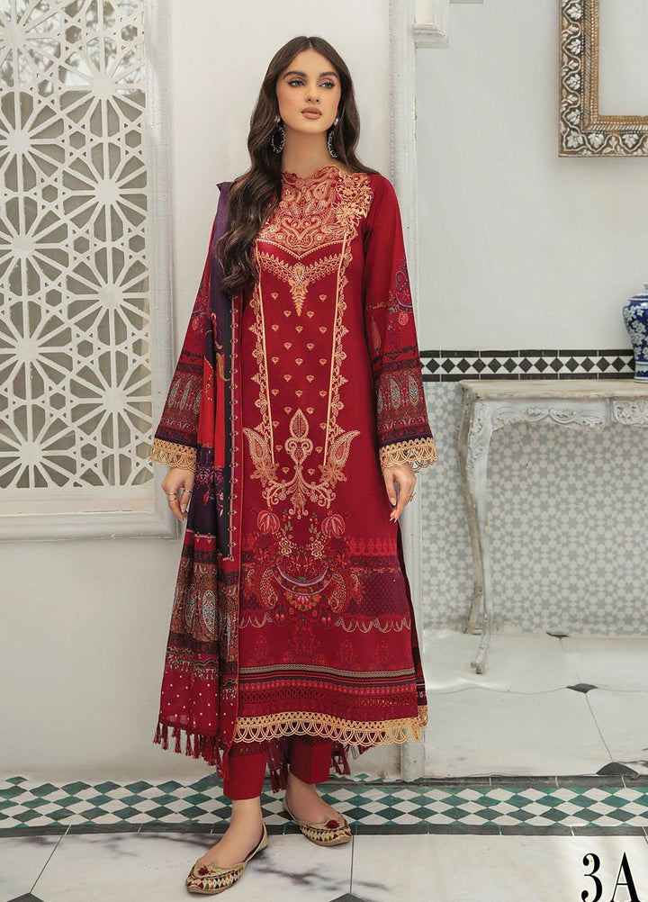 Nissa By RajBari Embroidered Lawn Suits Unstitched 3 Piece RB22DW 3A - Daily Wear Collection