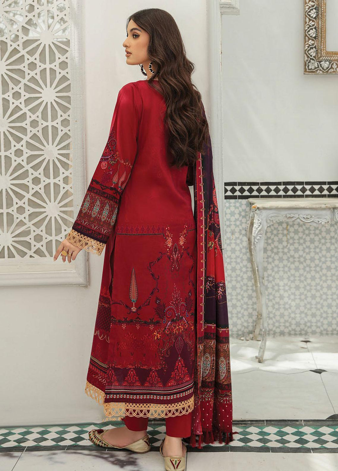 Nissa By RajBari Embroidered Lawn Suits Unstitched 3 Piece RB22DW 3A - Daily Wear Collection
