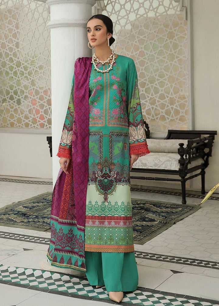 Nissa By RajBari Embroidered Lawn Suits Unstitched 3 Piece RB22DW 4A - Daily Wear Collection