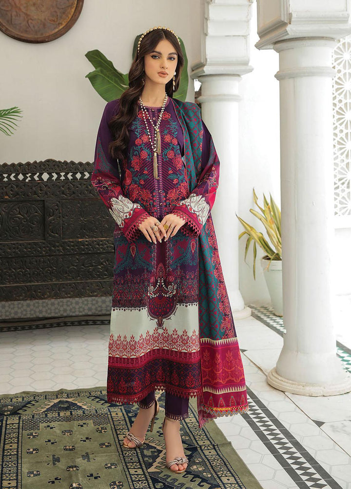 Nissa By RajBari Embroidered Lawn Suits Unstitched 3 Piece RB22DW 4B - Daily Wear Collection