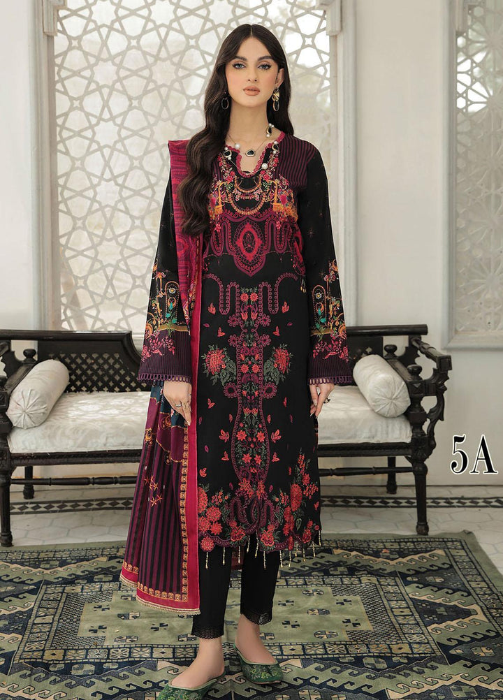 Nissa By RajBari Embroidered Lawn Suits Unstitched 3 Piece RB22DW 5A - Daily Wear Collection
