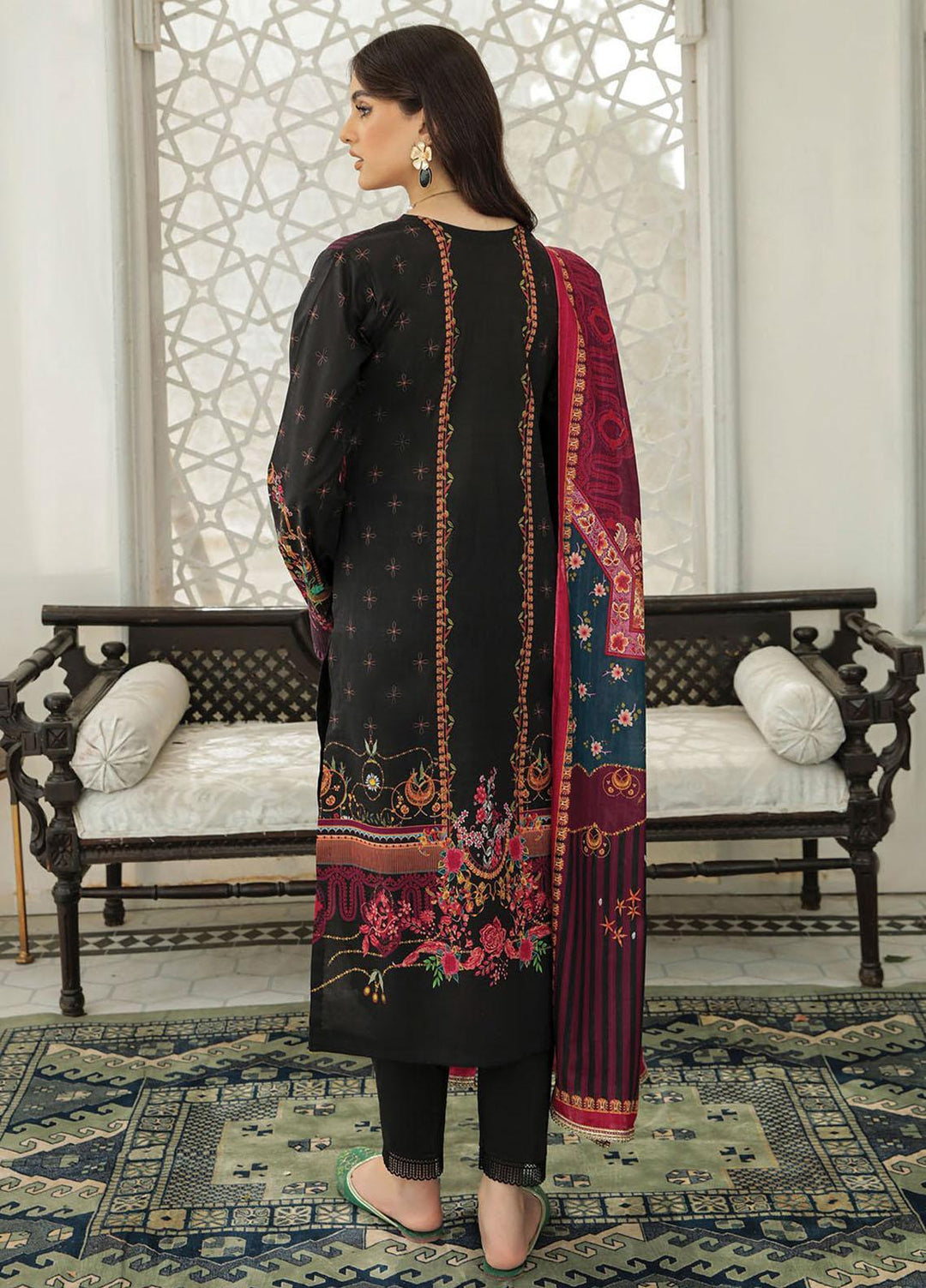 Nissa By RajBari Embroidered Lawn Suits Unstitched 3 Piece RB22DW 5A - Daily Wear Collection
