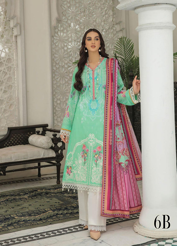 Nissa By RajBari Embroidered Lawn Suits Unstitched 3 Piece RB22DW 6B - Daily Wear Collection