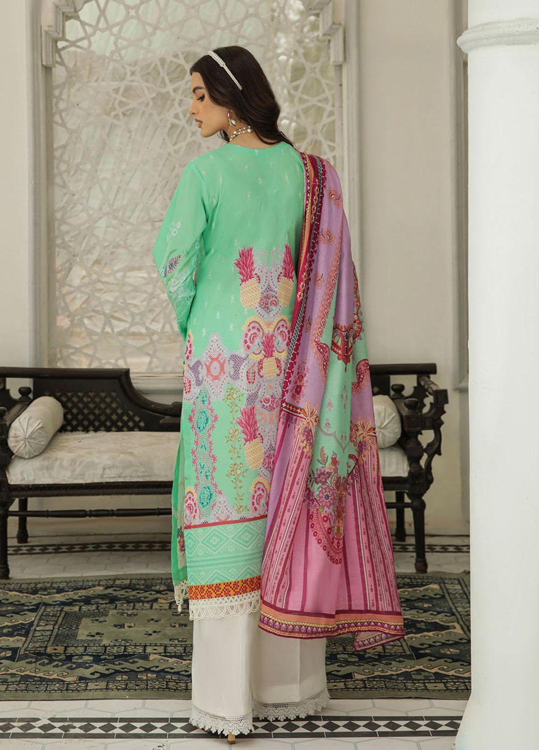 Nissa By RajBari Embroidered Lawn Suits Unstitched 3 Piece RB22DW 6B - Daily Wear Collection