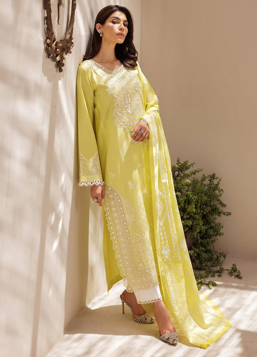 Nissa by RajBari Embroidered Lawn Suit Unstitched 3 Piece RB25N D-02 - Summer Collection