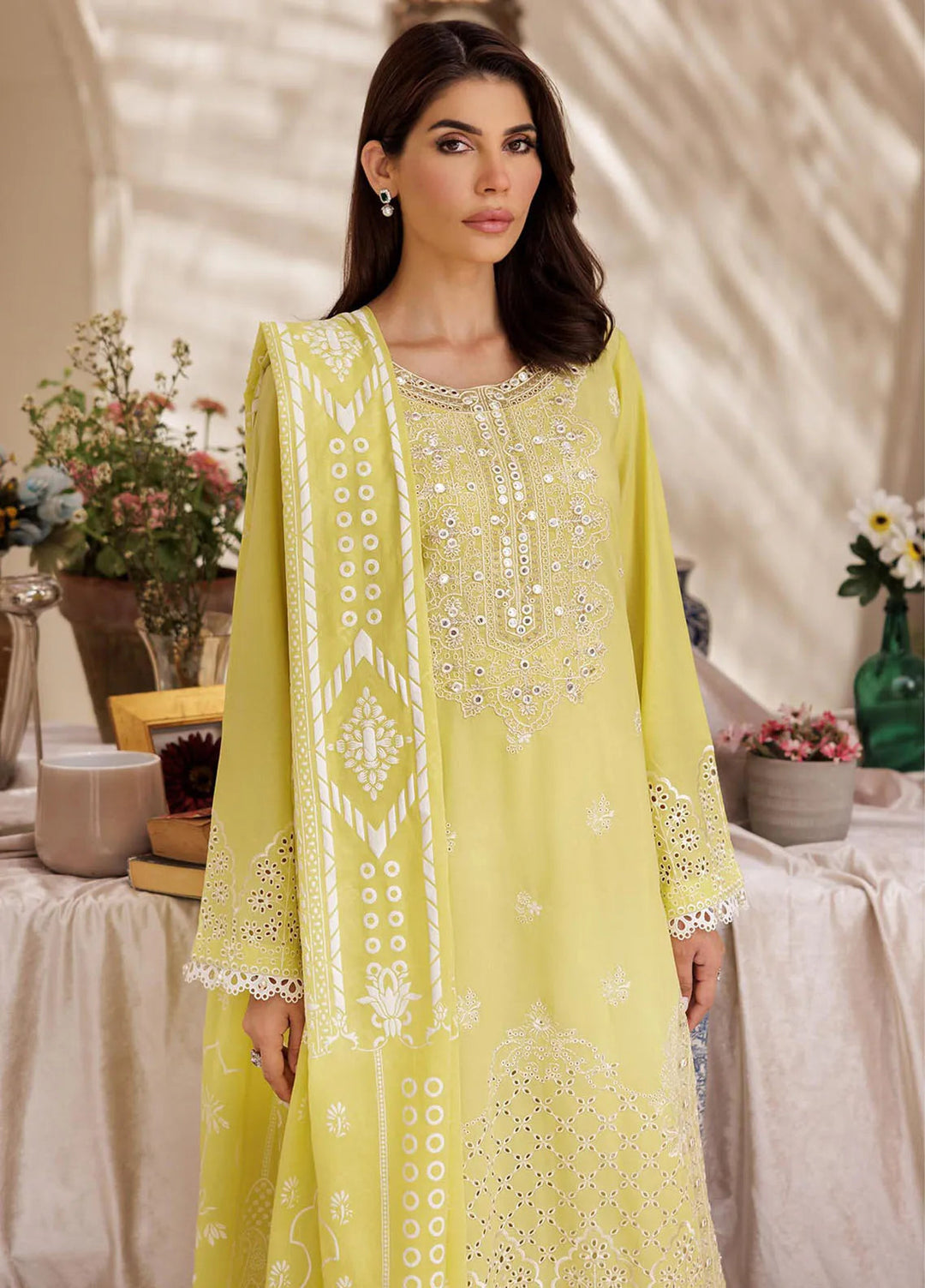 Nissa by RajBari Embroidered Lawn Suit Unstitched 3 Piece RB25N D-02 - Summer Collection