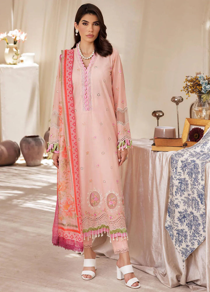 Nissa by RajBari Embroidered Lawn Suit Unstitched 3 Piece RB25N D-03 - Summer Collection