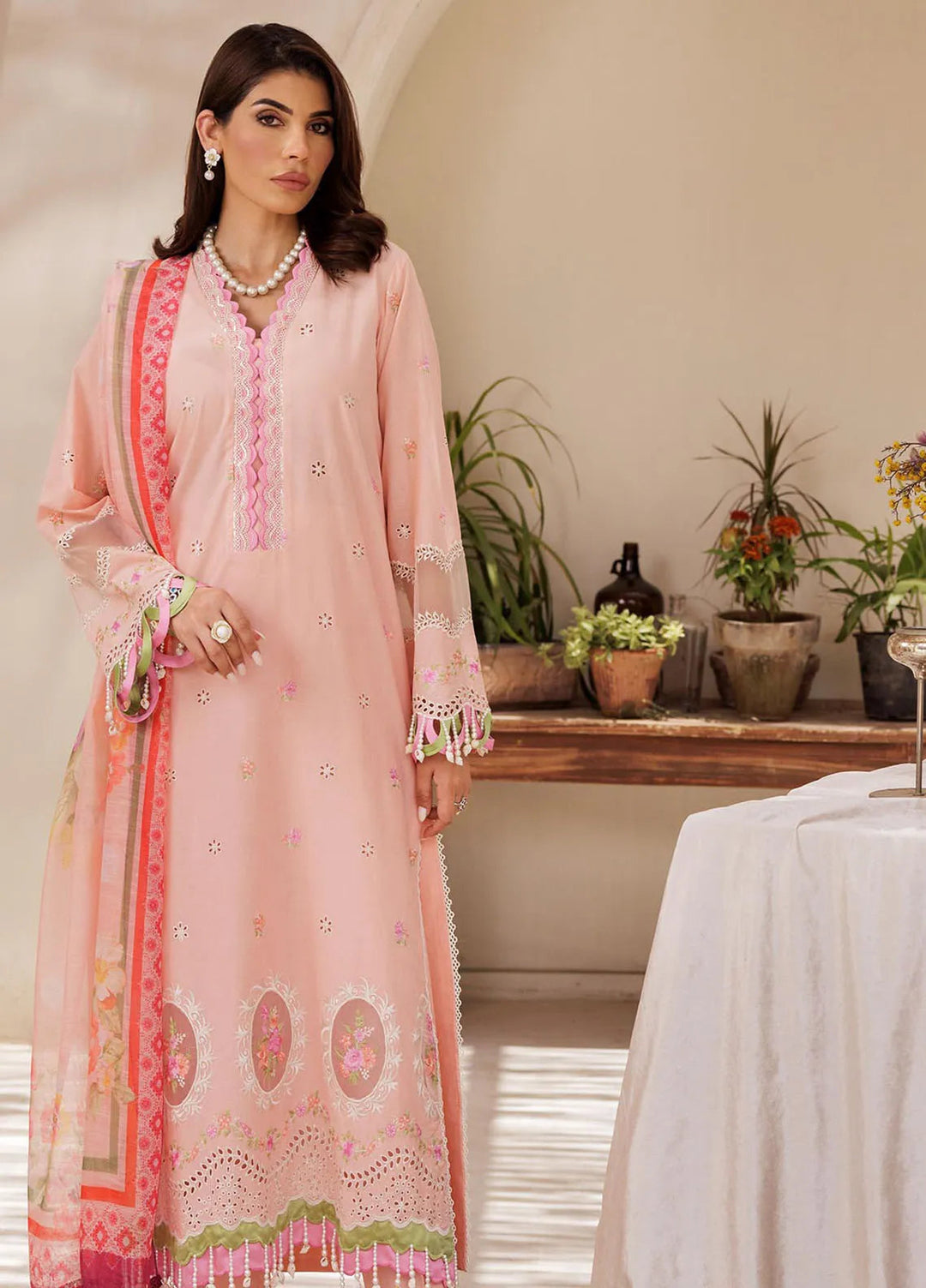Nissa by RajBari Embroidered Lawn Suit Unstitched 3 Piece RB25N D-03 - Summer Collection