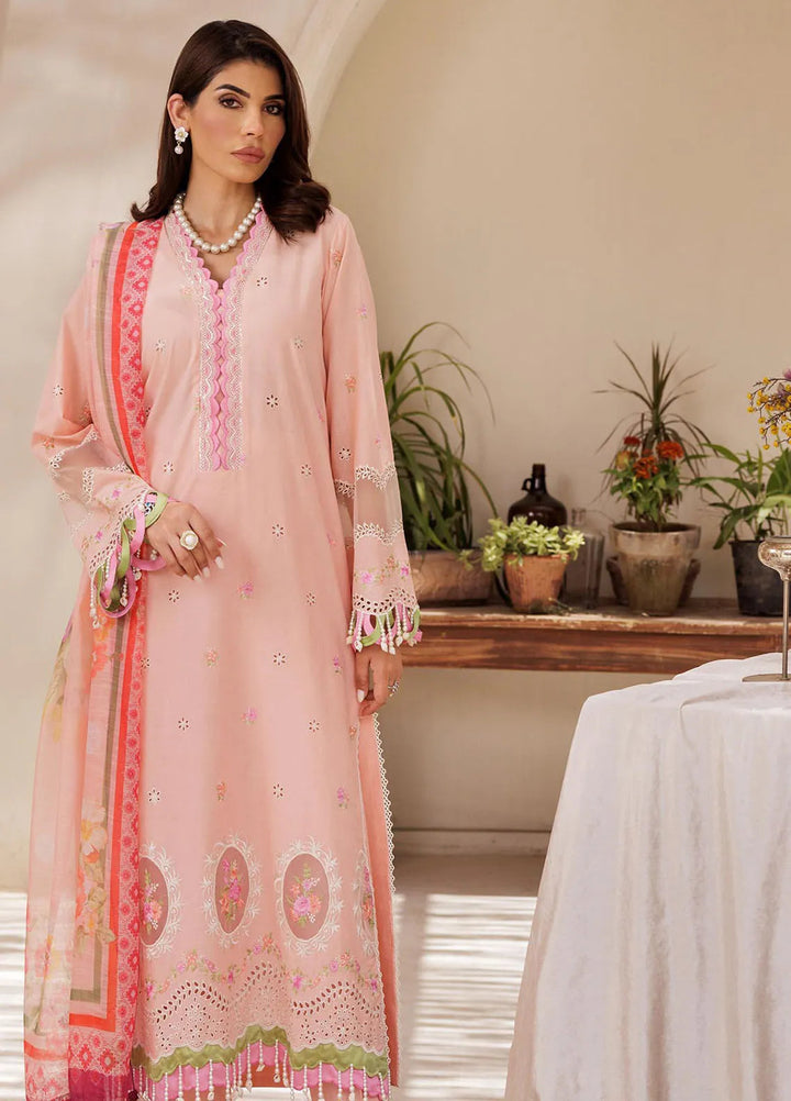 Nissa by RajBari Embroidered Lawn Suit Unstitched 3 Piece RB25N D-03 - Summer Collection