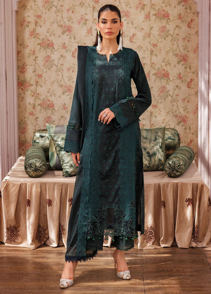 Nissa by RajBari Embroidered Lawn Suit Unstitched 3 Piece RB25N D-05 - Summer Collection