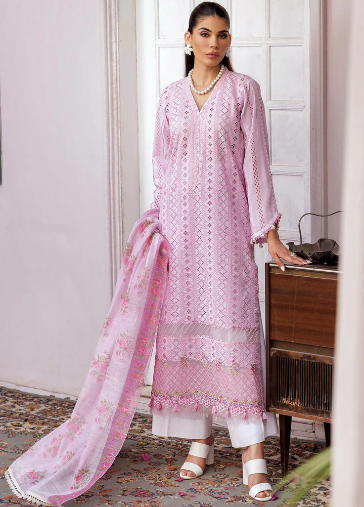 Nissa by RajBari Embroidered Lawn Suit Unstitched 3 Piece RB25N D-06 - Summer Collection