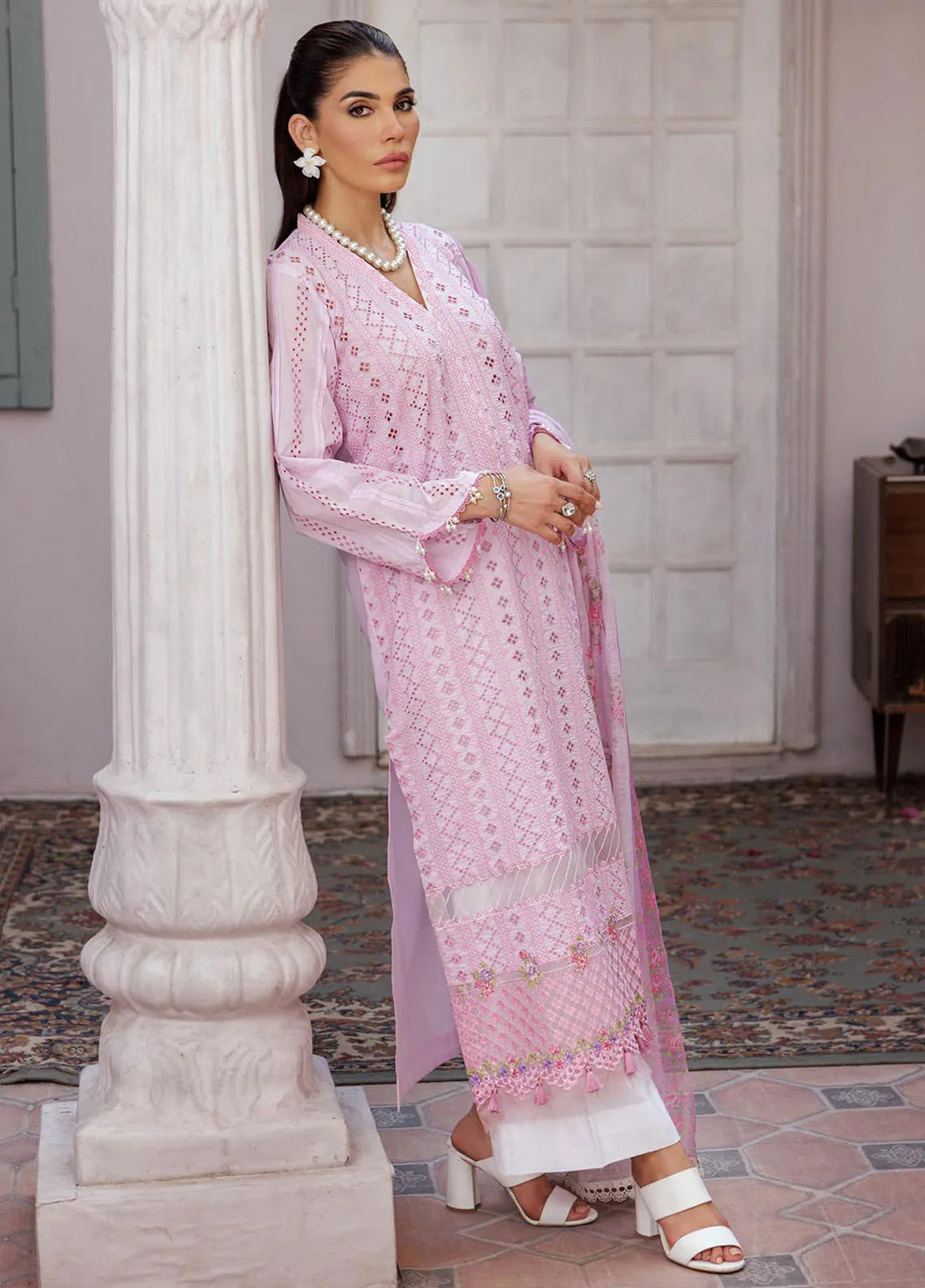 Nissa by RajBari Embroidered Lawn Suit Unstitched 3 Piece RB25N D-06 - Summer Collection