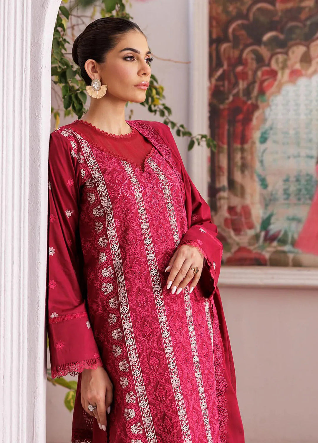 Nissa by RajBari Embroidered Lawn Suit Unstitched 3 Piece RB25N D-07 - Summer Collection