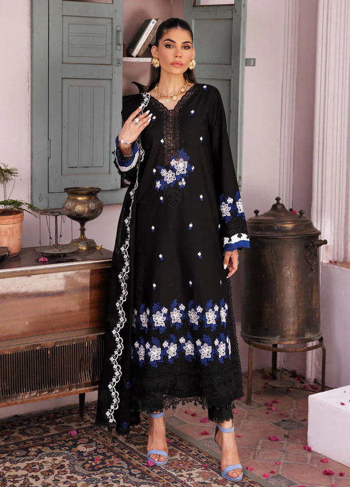 Nissa by RajBari Embroidered Lawn Suit Unstitched 3 Piece RB25N D-08 - Summer Collection
