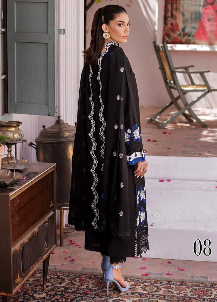 Nissa by RajBari Embroidered Lawn Suit Unstitched 3 Piece RB25N D-08 - Summer Collection